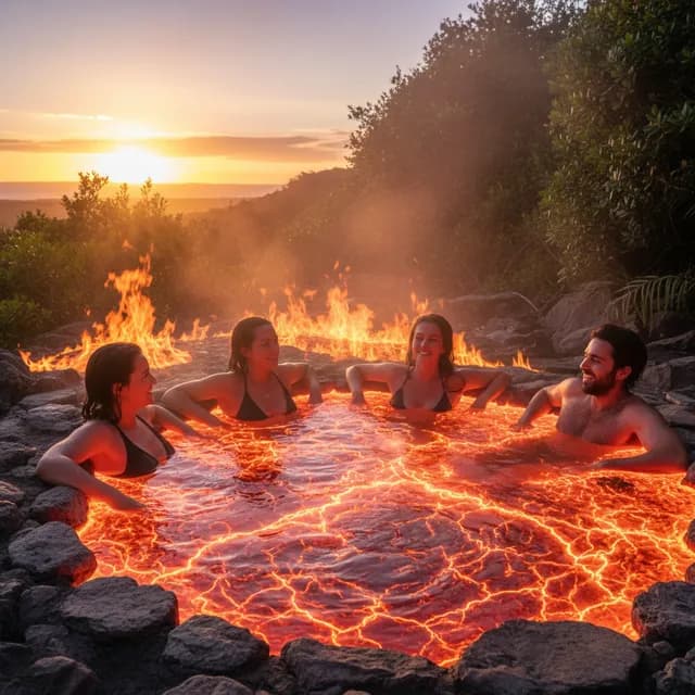 Hot Tubs Are Lava