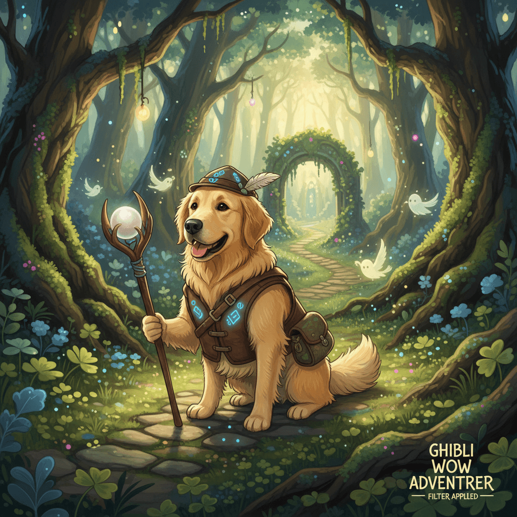 Ghibli WoW Doggie Adventurer